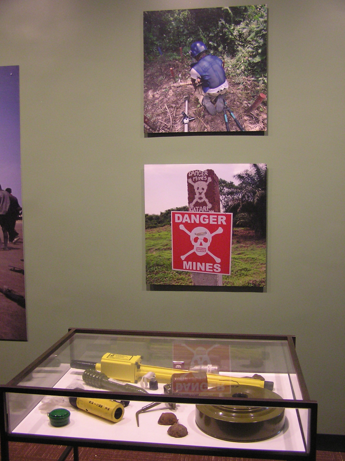 UN land mine exhibit